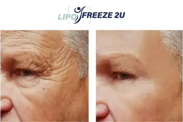 Mens before and after Morpheus 8 Hampton Court results.