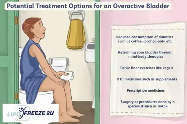image of woman on toilet because of an overactive bladder Hampton Court