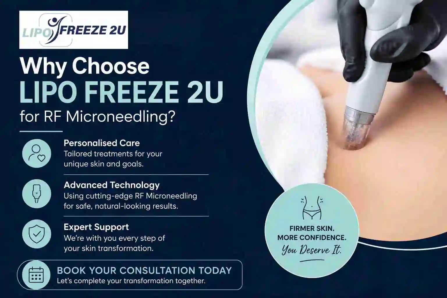 Why Choose LIPO FREEZE 2U for RF Microneedling Hampton Court?